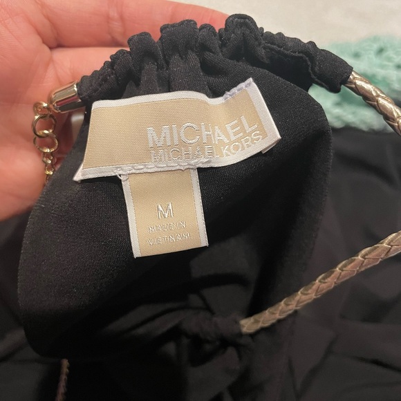 EUC Authentic Black MK maxi dress with gold accent - Picture 5 of 7